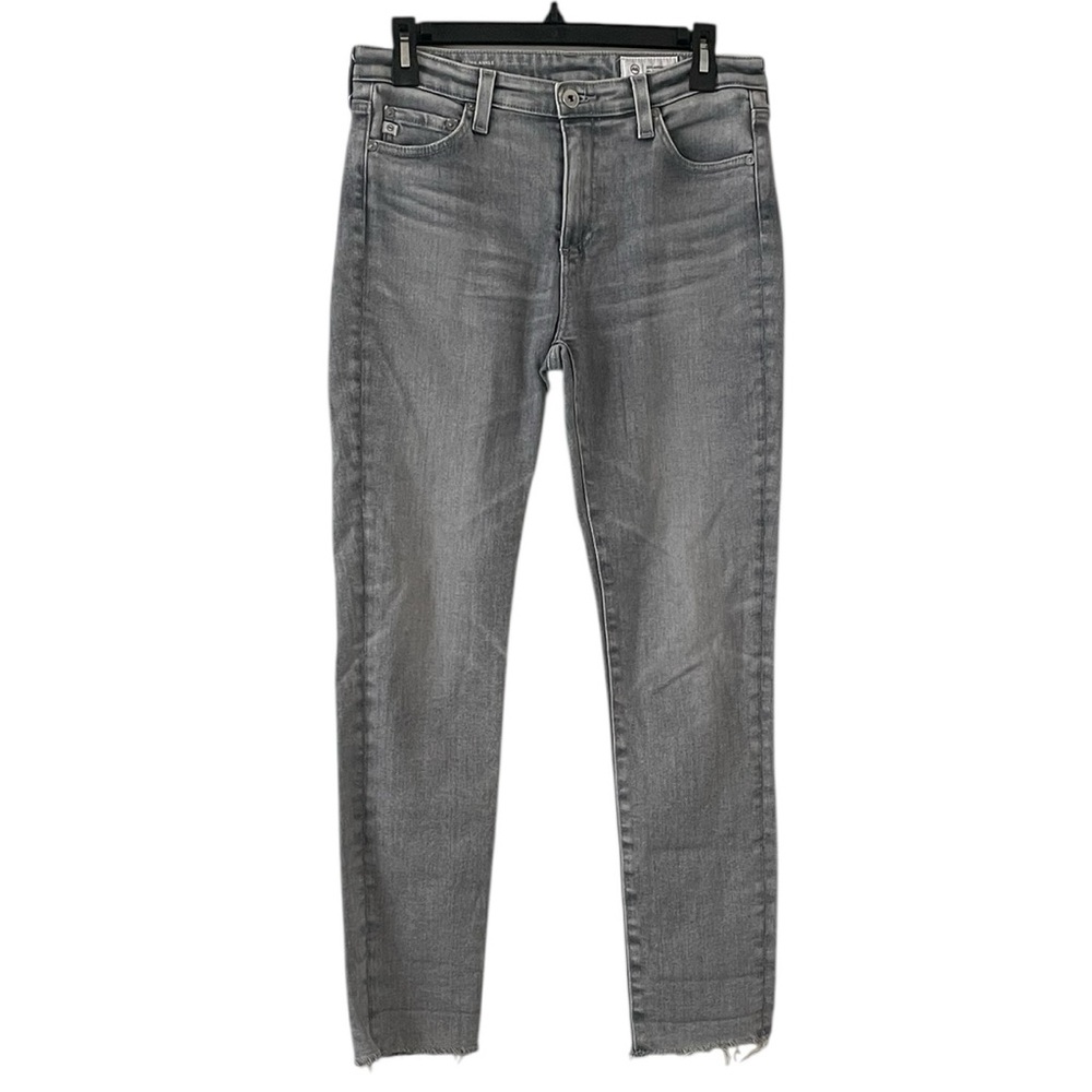 AG Adriano Goldschmied Women’s Gray Wash Prima Ankle Cigarette Leg Jeans Size 27